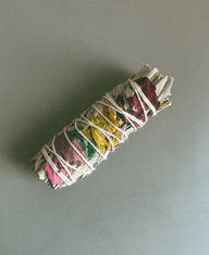 Seven Chakra White Sage Smudge Stick - Alchemist + Co