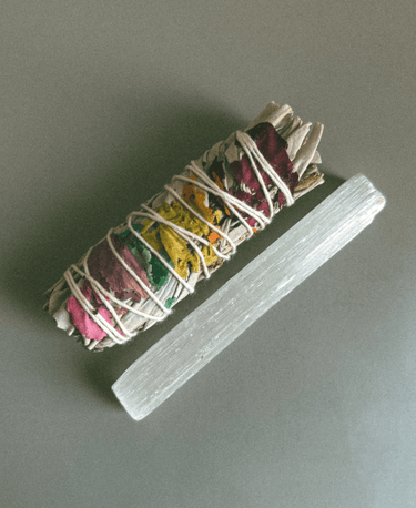 Seven Chakra White Sage Smudge Stick - Alchemist + Co
