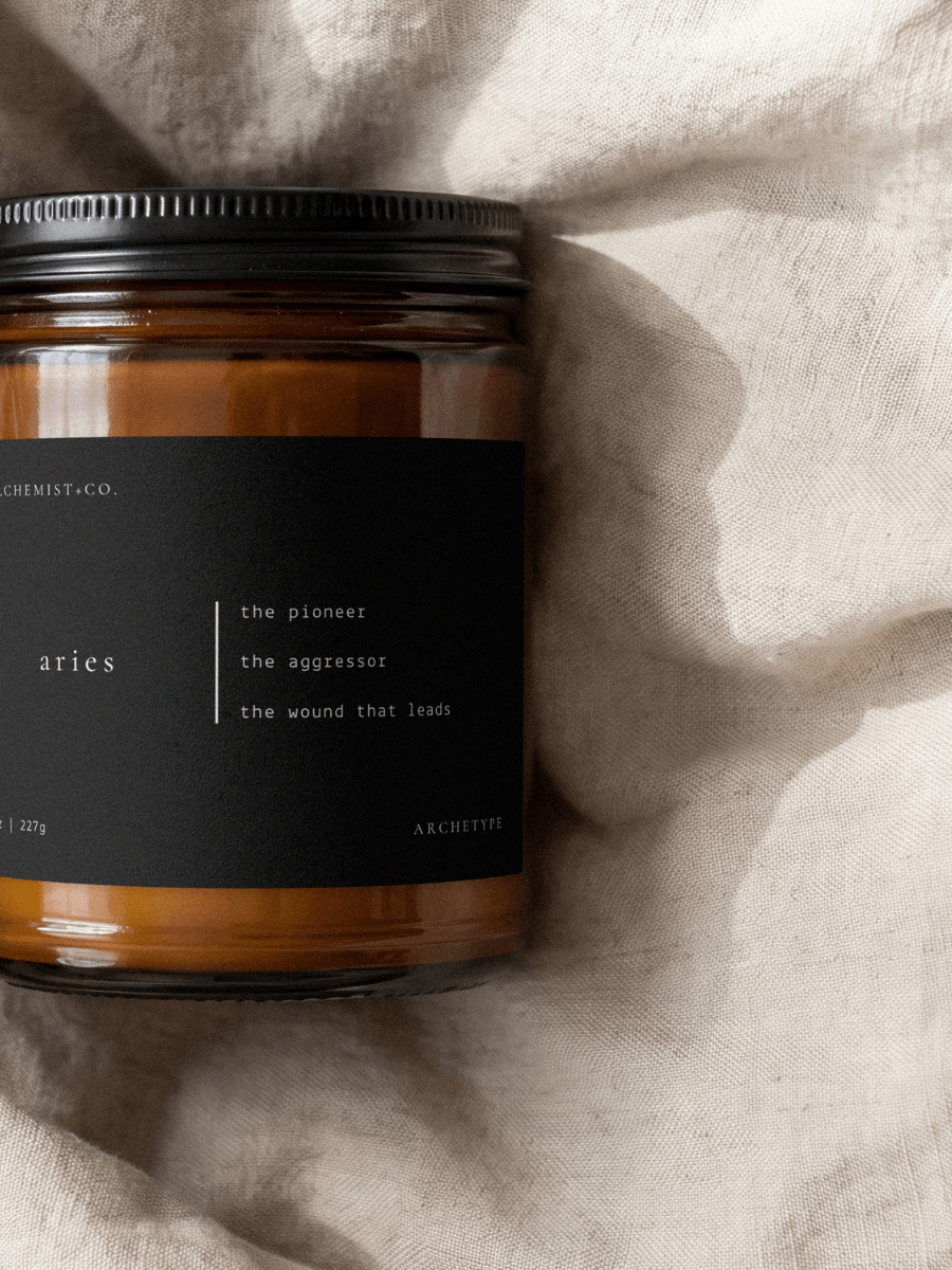 Aries candle from the Archetype Collection by Alchemist + Co.