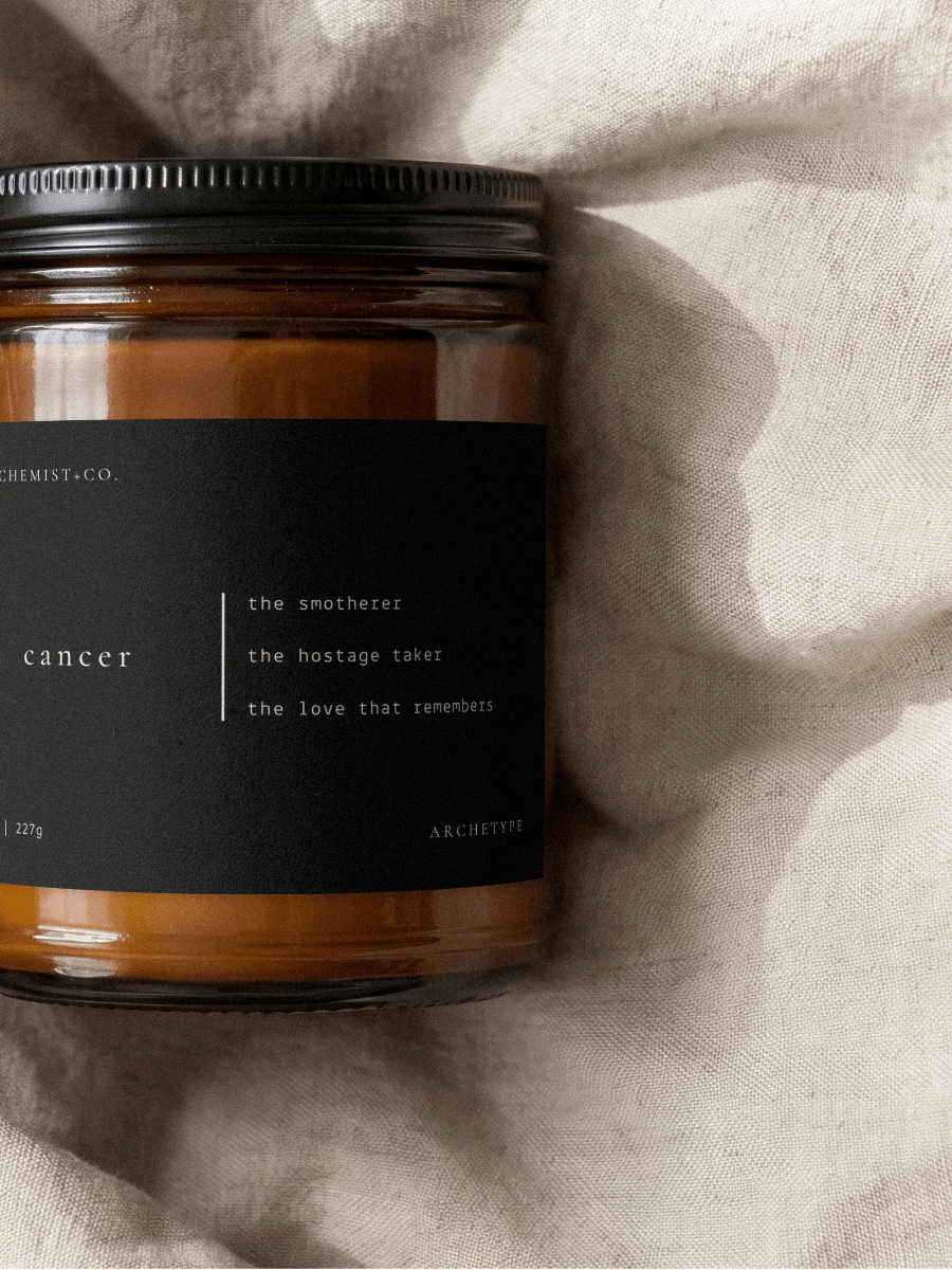 Cancer candle from the Archetype Collection by Alchemist + Co.