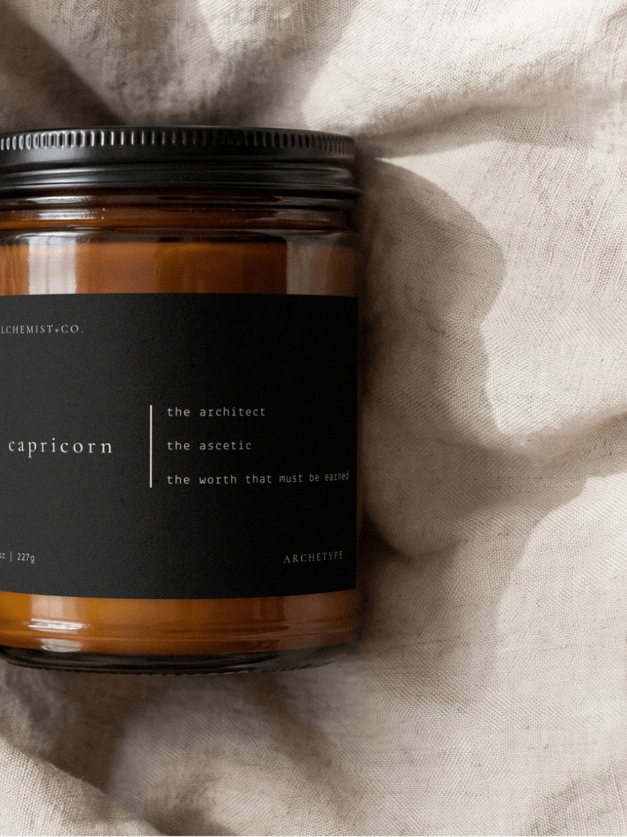 Capricorn candle from the Archetype Collection by Alchemist + Co.