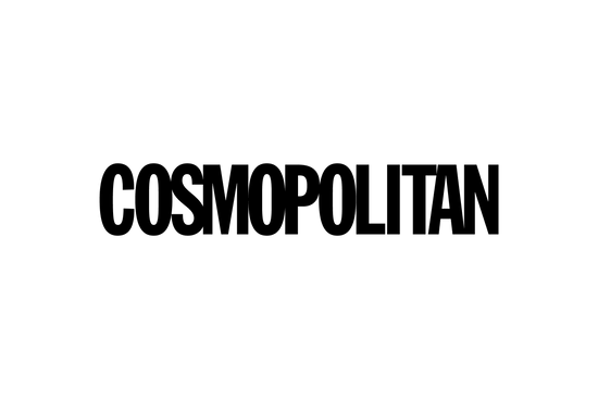 Black 'Cosmopolitan' logo on a white background