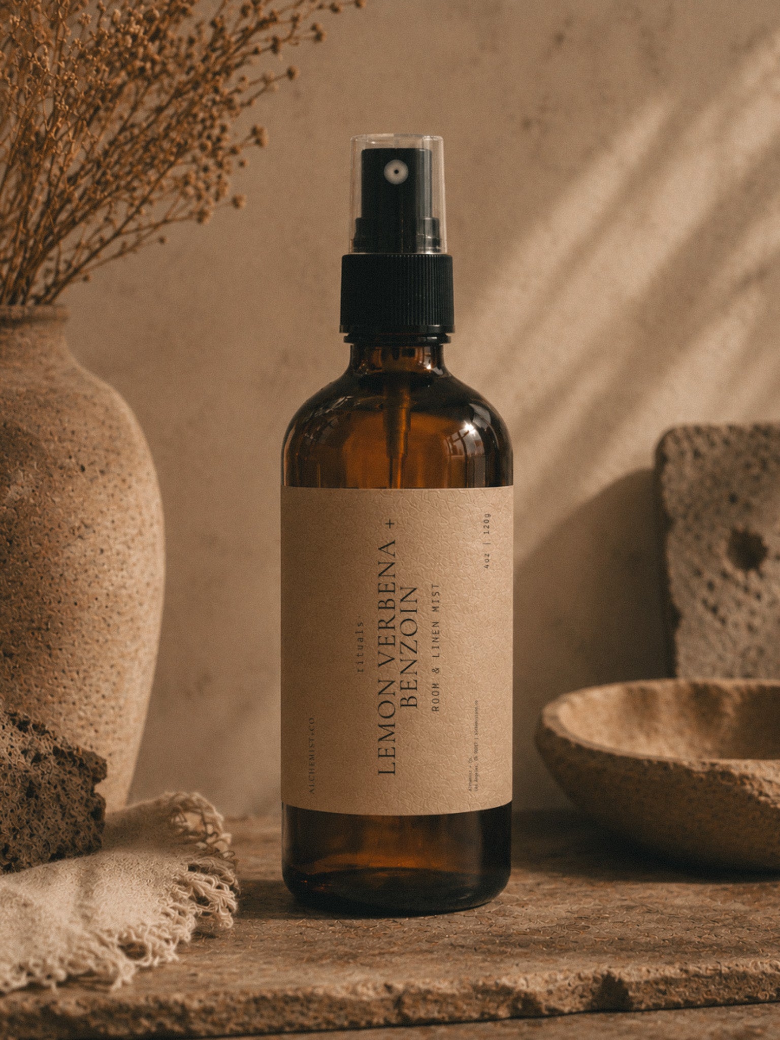 Lemon Verbena + Benzoin Room and Linen Mist by Alchemist + Co.