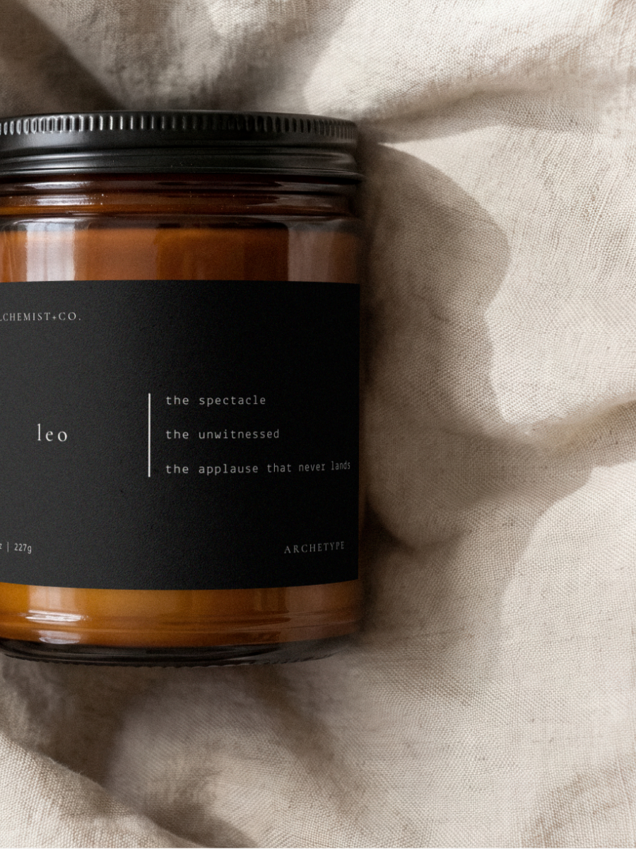Leo candle from the Archetype Collection by Alchemist + Co.