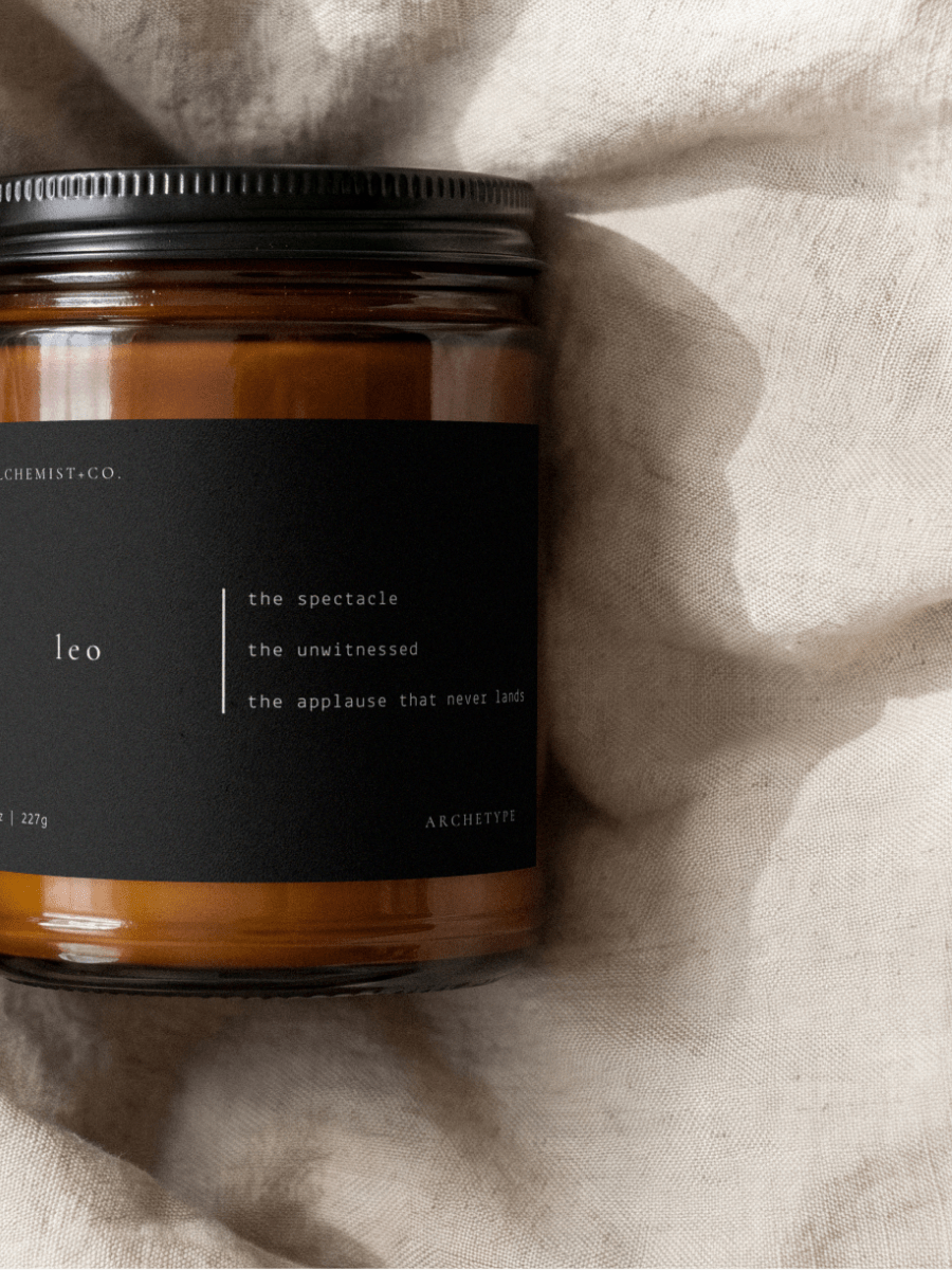 Leo candle from the Archetype Collection by Alchemist + Co.