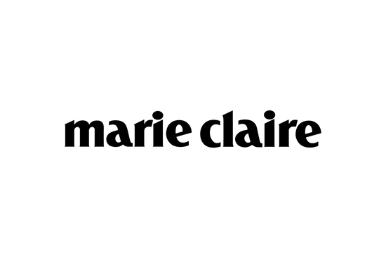 Marie Claire logo in black on a white background