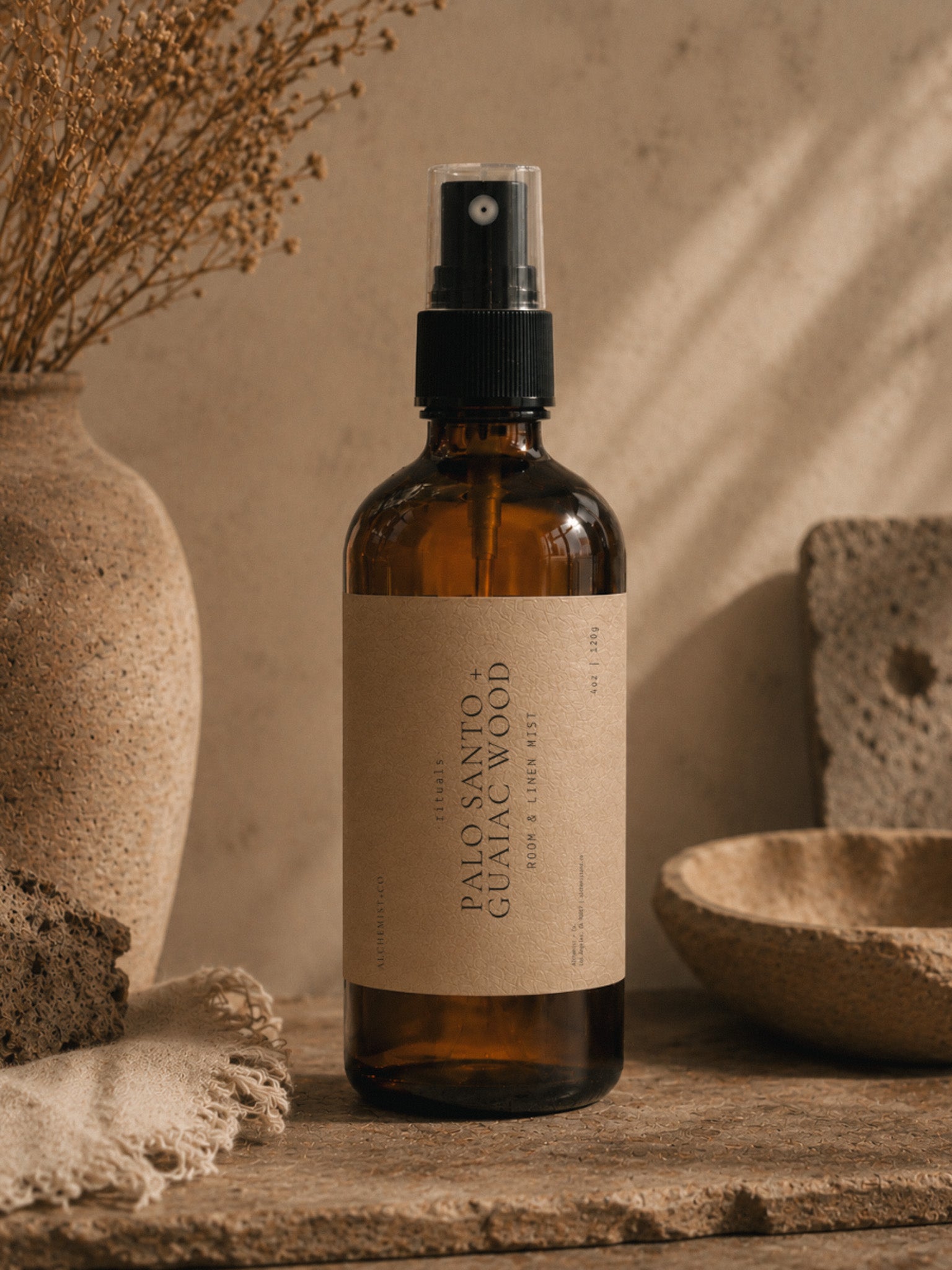 Palo Santo + Guaiac Wood Room and Linen Mist by Alchemist + Co.