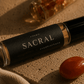 Sacral Chakra Balancing Roller by Alchemist + Co. with carnelian.
