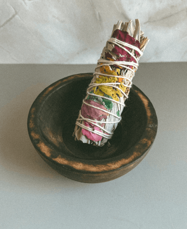 Seven Chakra White Sage Smudge Stick - Alchemist + Co