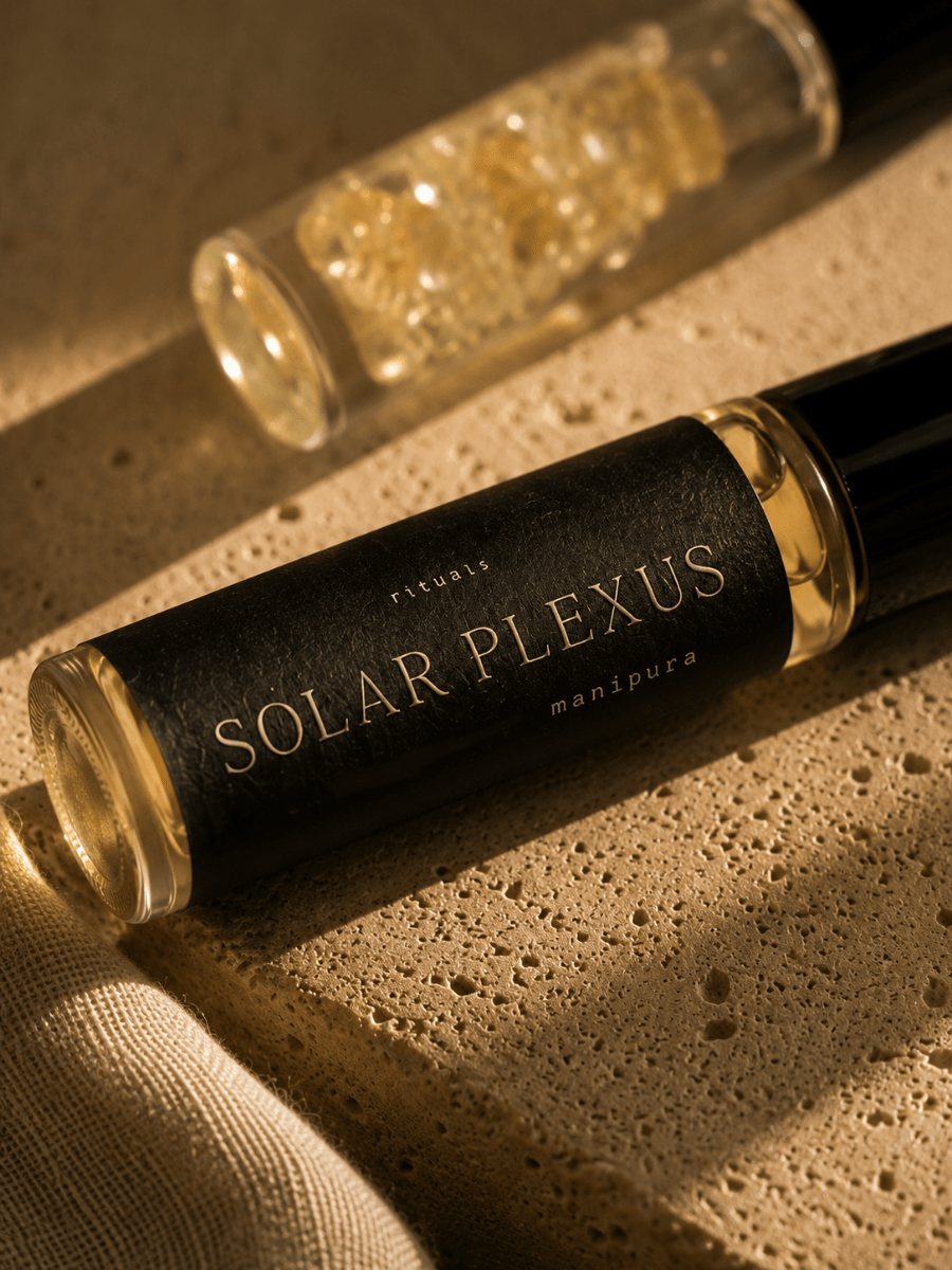 Solar Plexus Chakra Balancing Roller with citrine by Alchemist + Co.