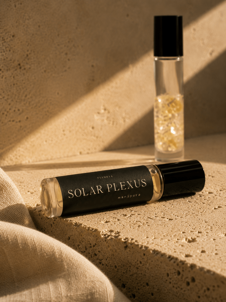 Solar Plexus Chakra Balancing Roller with citrine by Alchemist + Co.