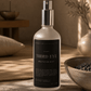 Bottle of 'Third Eye' meditation mist on a wooden surface with a blurred background.