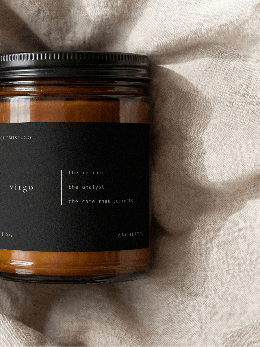 Virgo candle from the Archetype Collection by Alchemist + Co.
