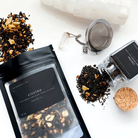 CITRINE - Organic Loose Leaf Tea with crystals, Alchemist + Co