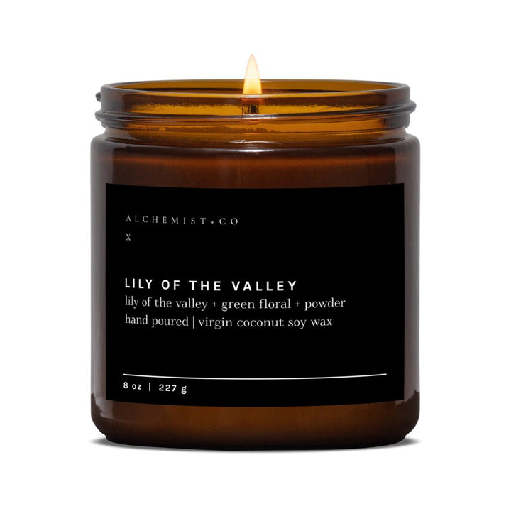 LILY OF THE VALLEY - Candle with crystals, Crystal candles, Alchemist + Co