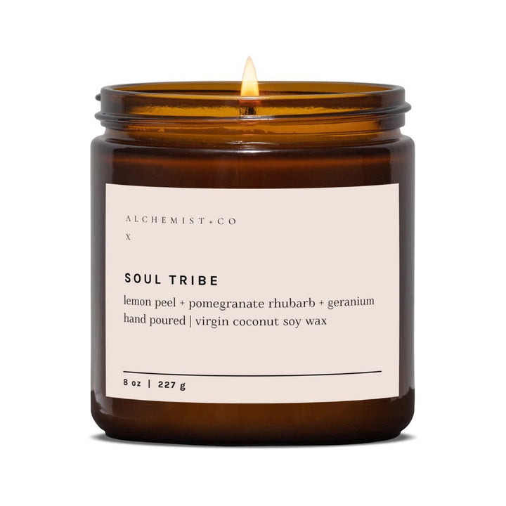 SOUL TRIBE - Candles with crystals, Crystal Candle, Alchemist + Co