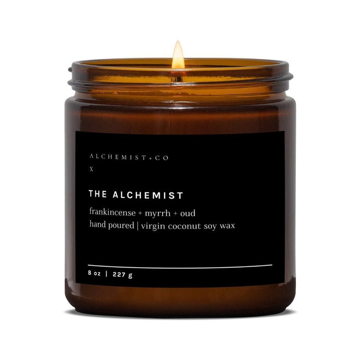THE ALCHEMIST - Candle with crystals, Crystal candle, Alchemist + Co