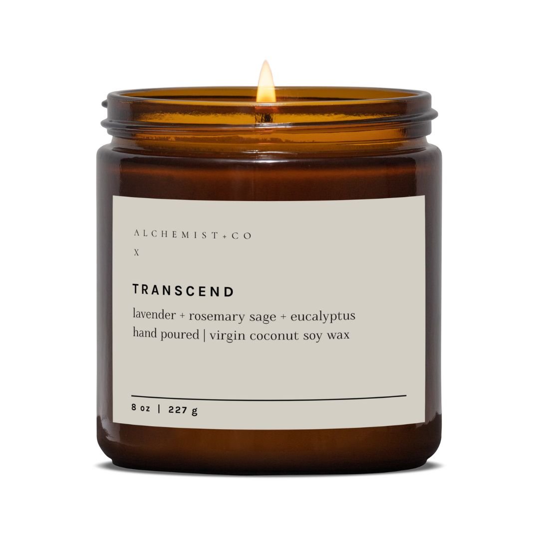 TRANSCEND - Candles with crystals, Crystal candles, Alchemist + Co